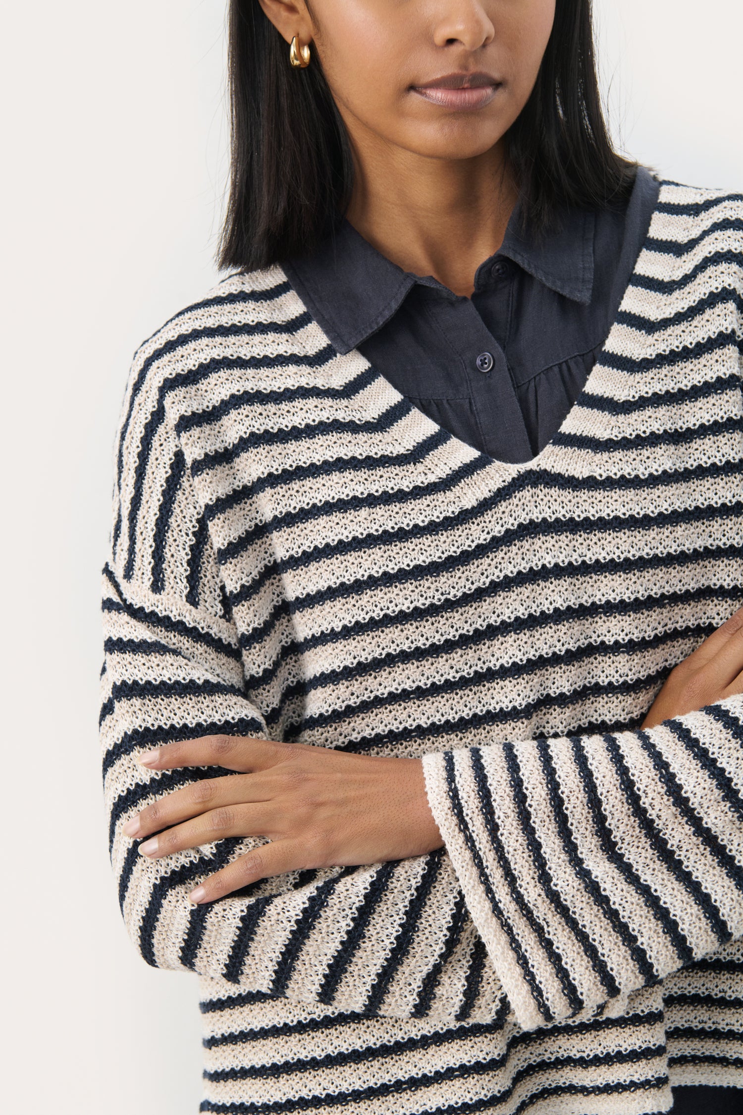 Part Two Nahini Linen Sweater