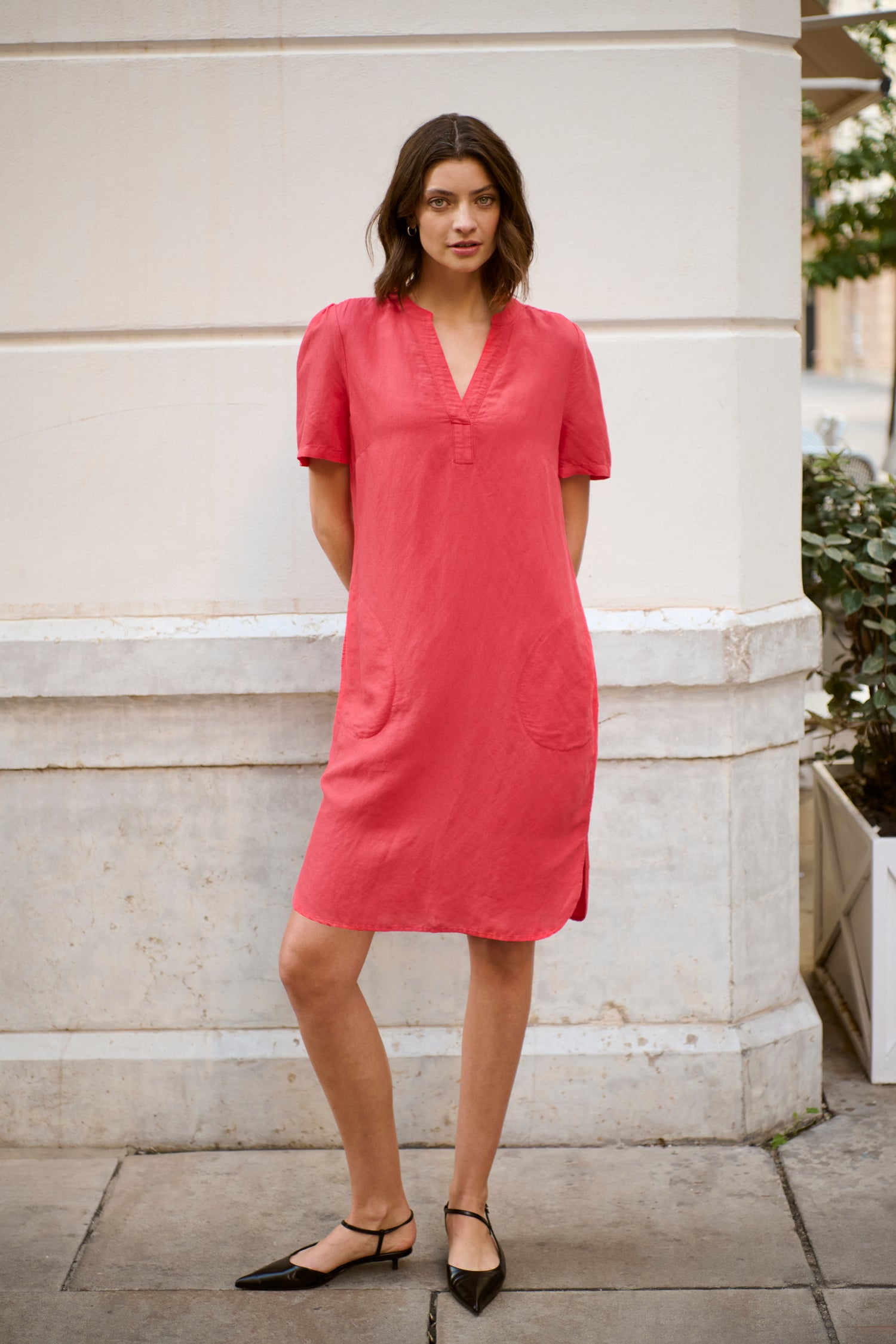 Part Two Aminase Linen Dress