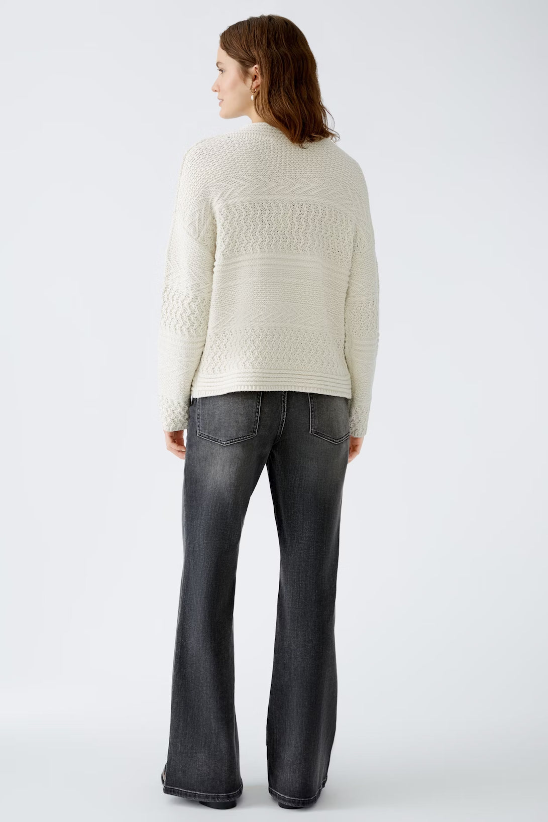 Oui Textured Knit Pullover