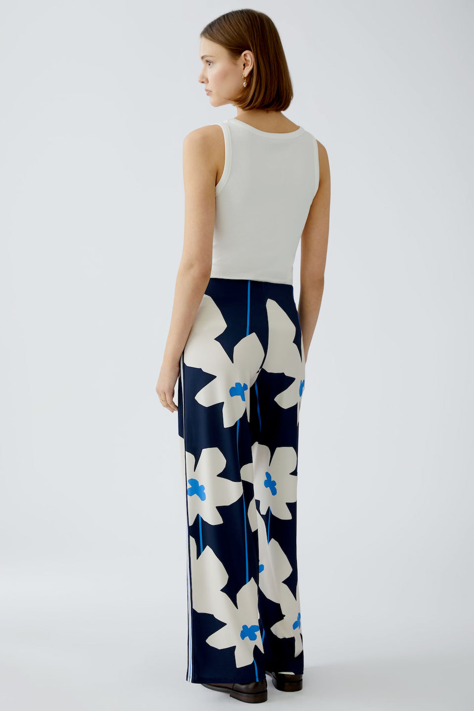 Oui Pull On Floral Pant