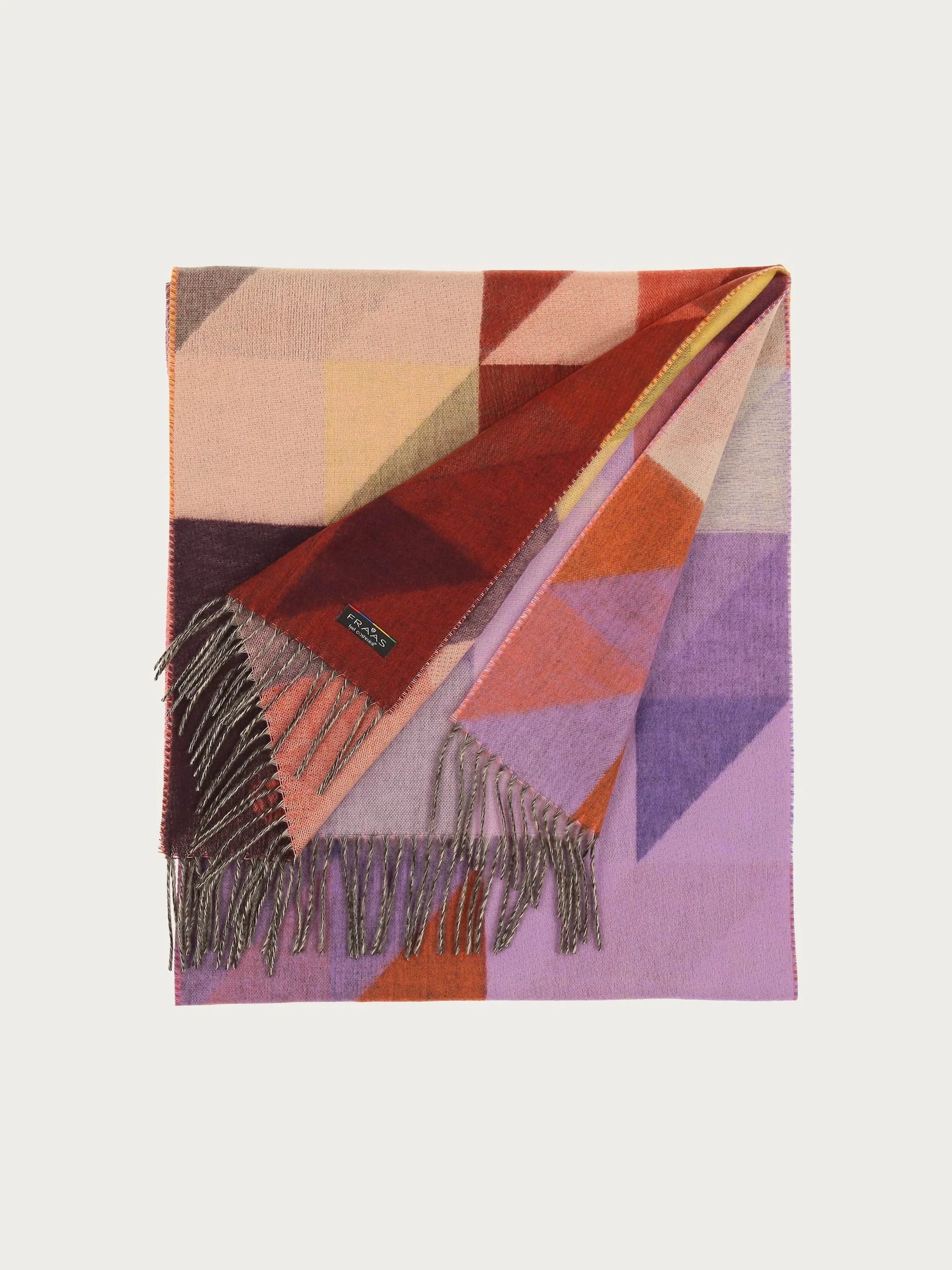 Fraas Geometric Colourblock Cashmink Scarf