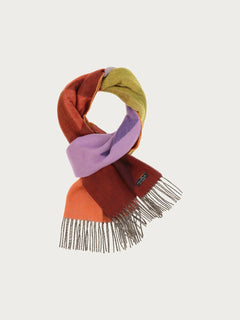 Fraas Geometric Colourblock Cashmink Scarf