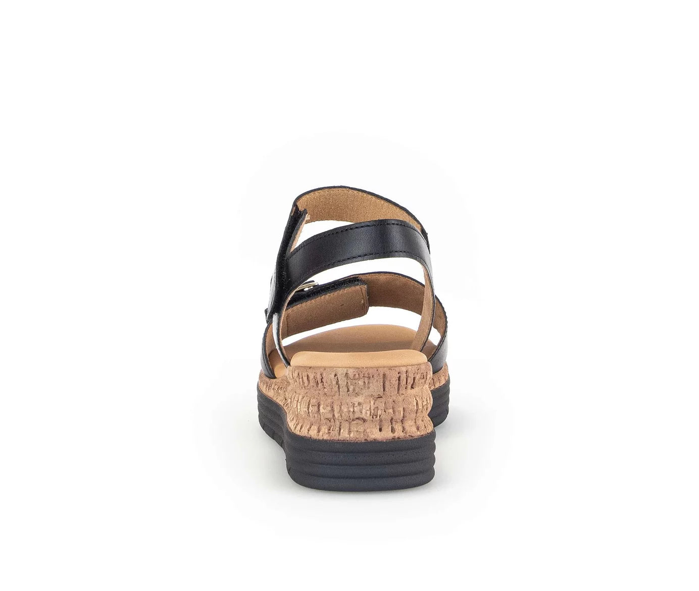 Gabor Large Buckle Cork Sole Sandal