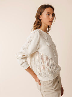 Indi & Cold Crochet Effect Sweater