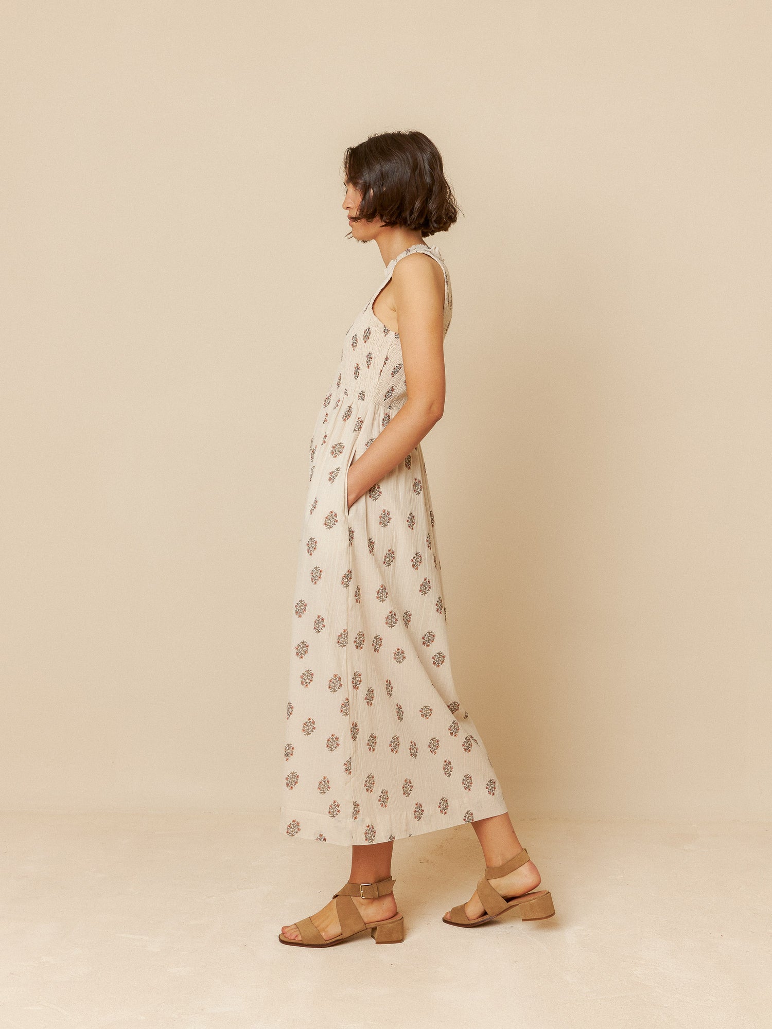 Indi & Cold Ruched Bodice Dress