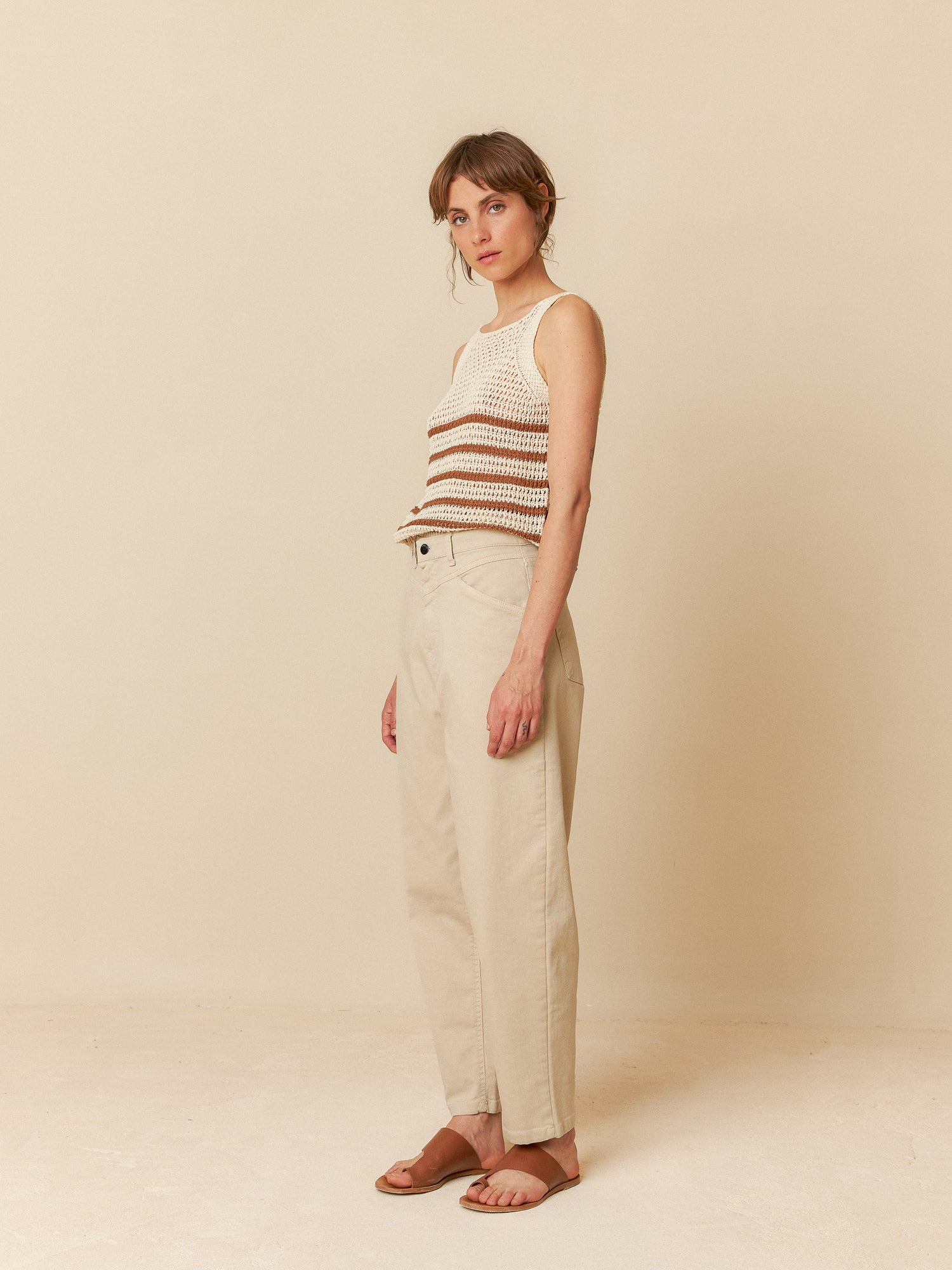 Indi & Cold Cotton Blend Trouser