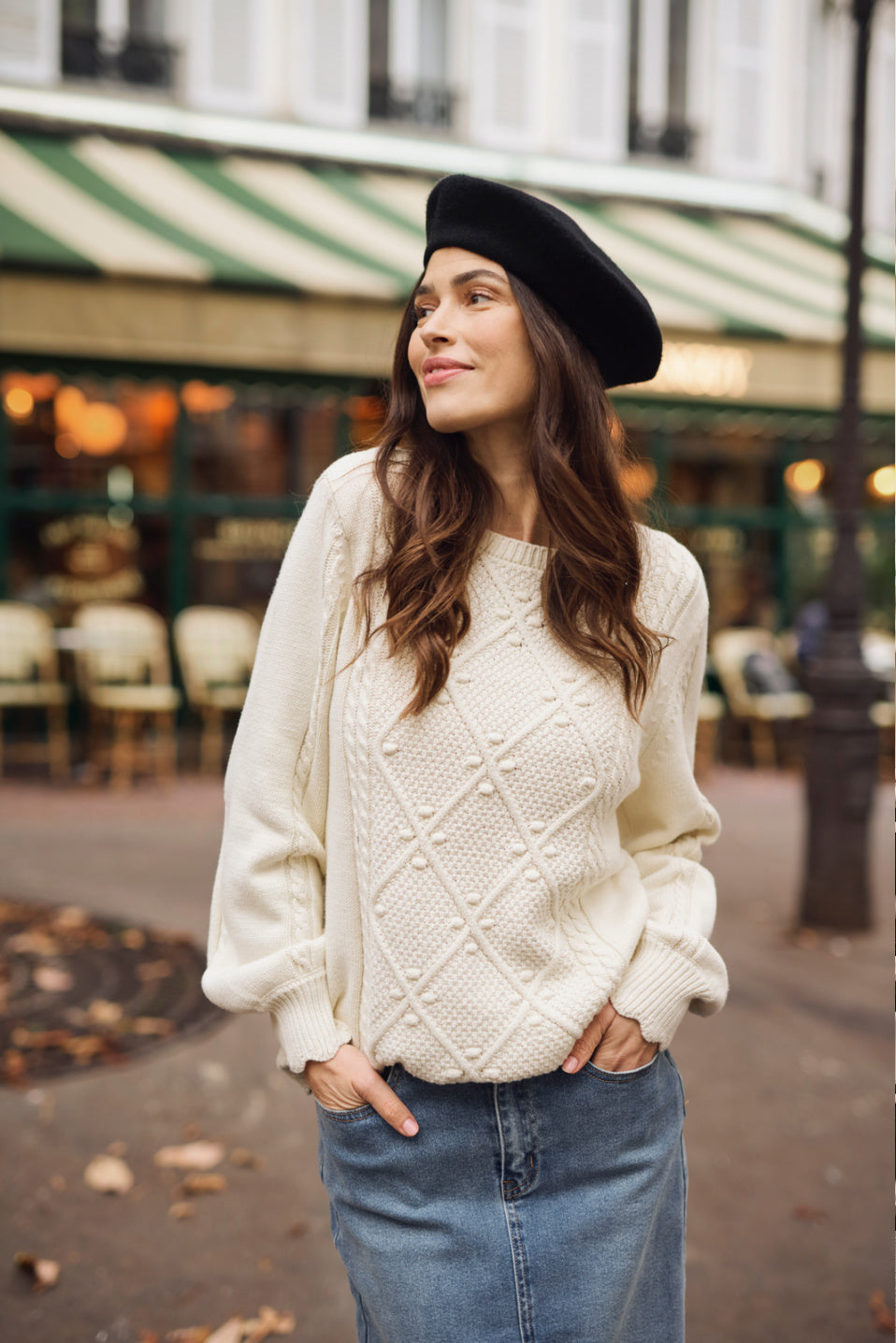 Cream Muka Knit Pullover