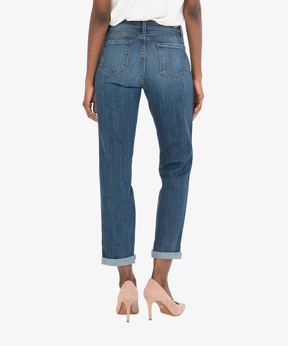 Kut From The Kloth Catherine Mid Rise Boyfriend Jeans (Qualitative Wash)