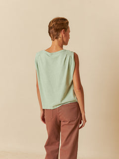 Indi & Cold Pleated Shoulder T-Shirt