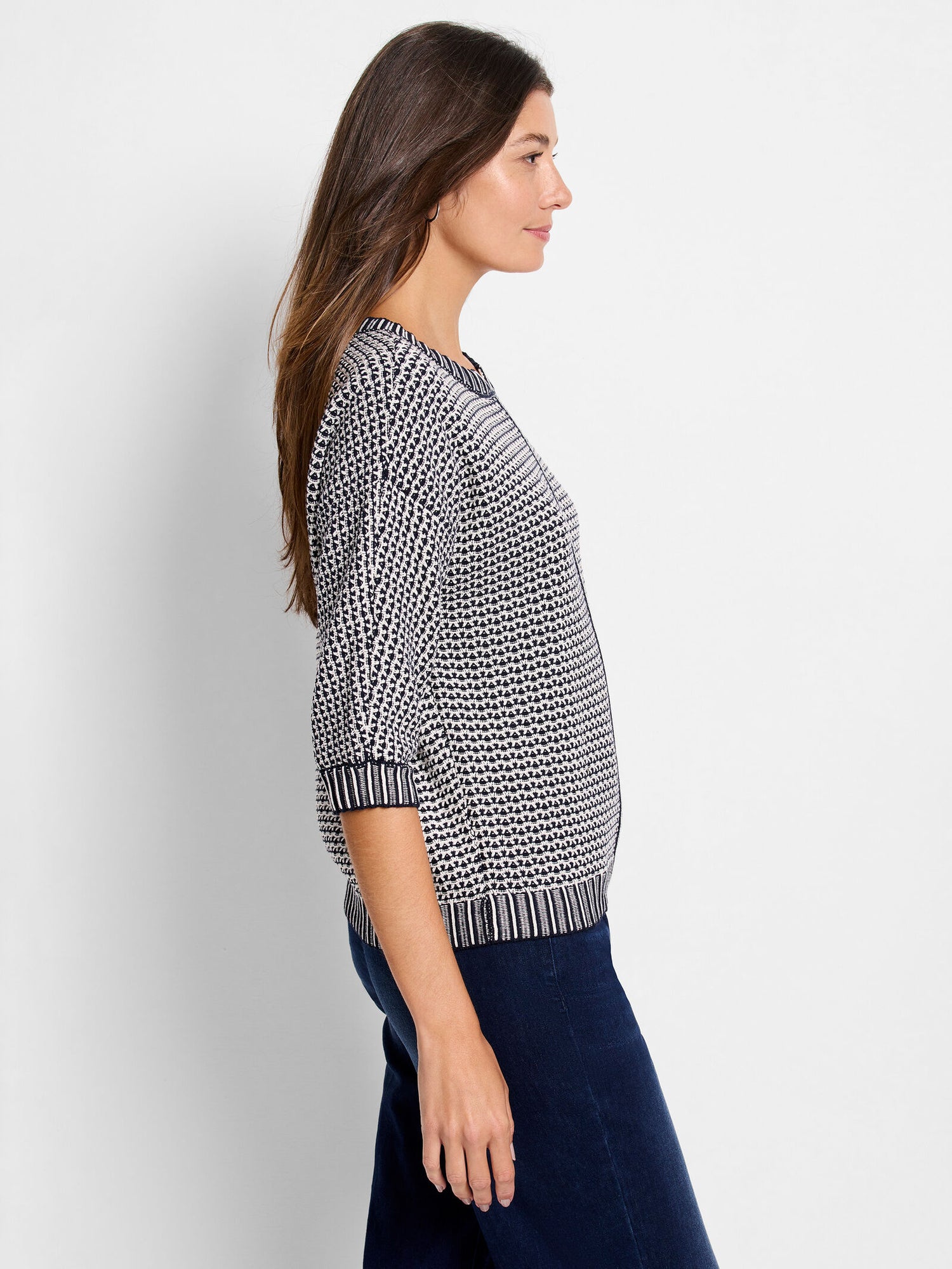 Nic + Zoe Tuck Stitch Sweater