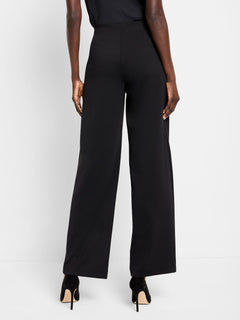 Nic + Zoe Drapey Ponte Wide Leg Pants