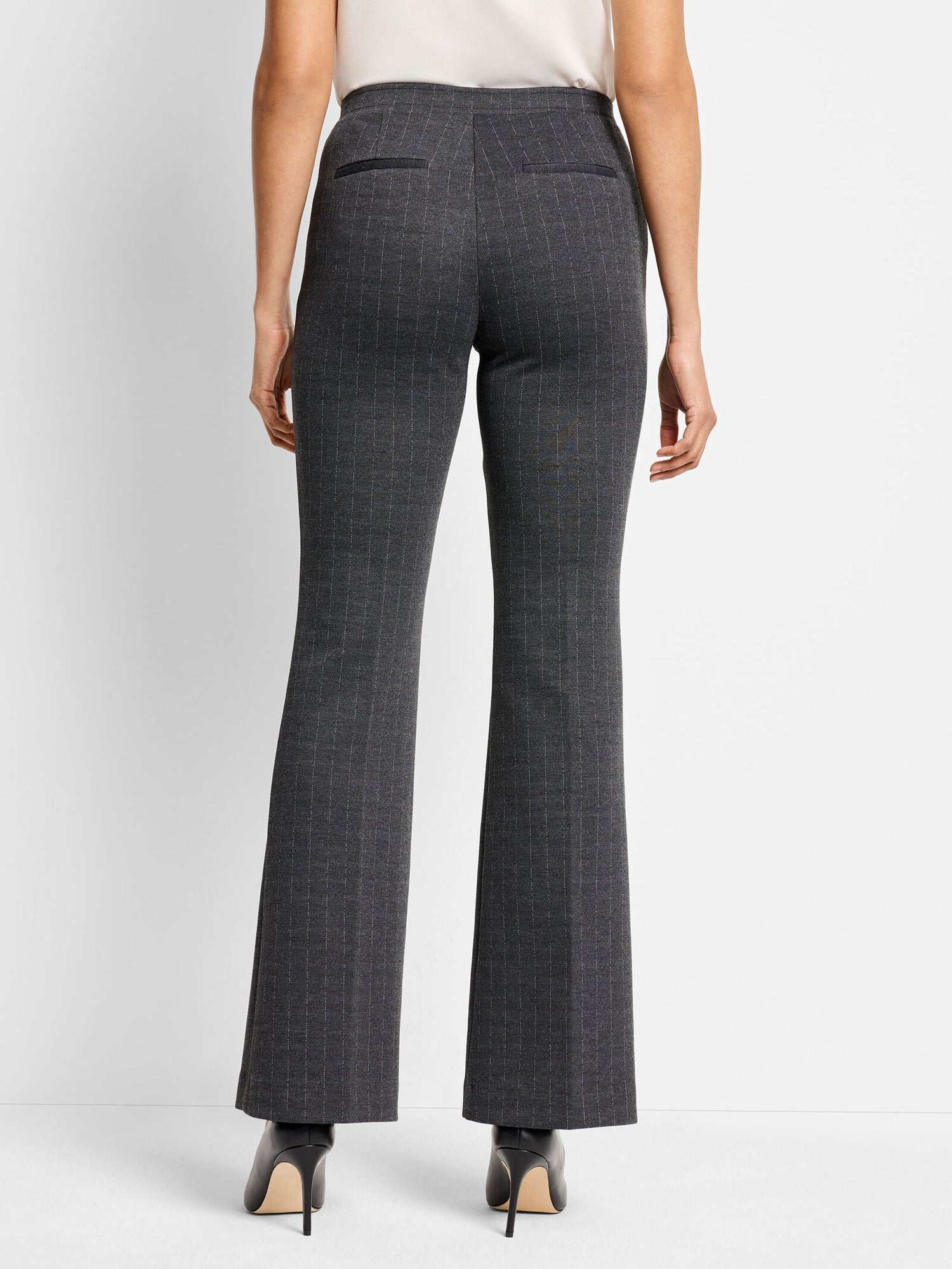 Nic + Zoe Pinstripe Ponte Boot Leg Pants