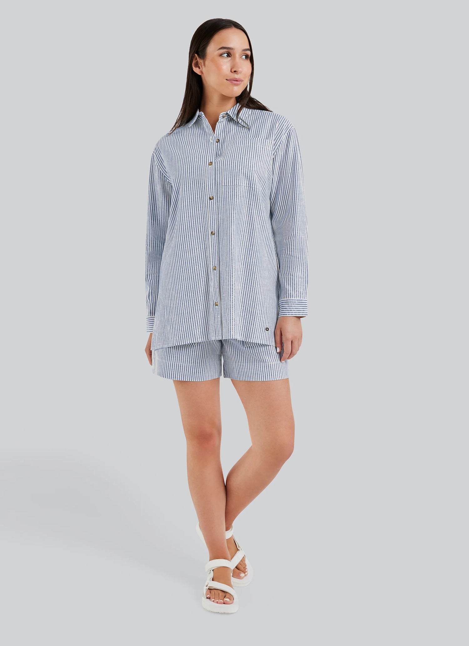 🇨🇦 Fig Leidy Linen Blend Shirt