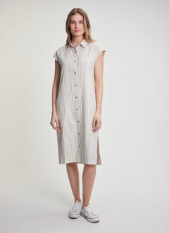 🇨🇦 Fig Kelly Linen Blend Shirt Dress