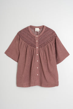 Indi & Cold Lace Inset Yoked Blouse