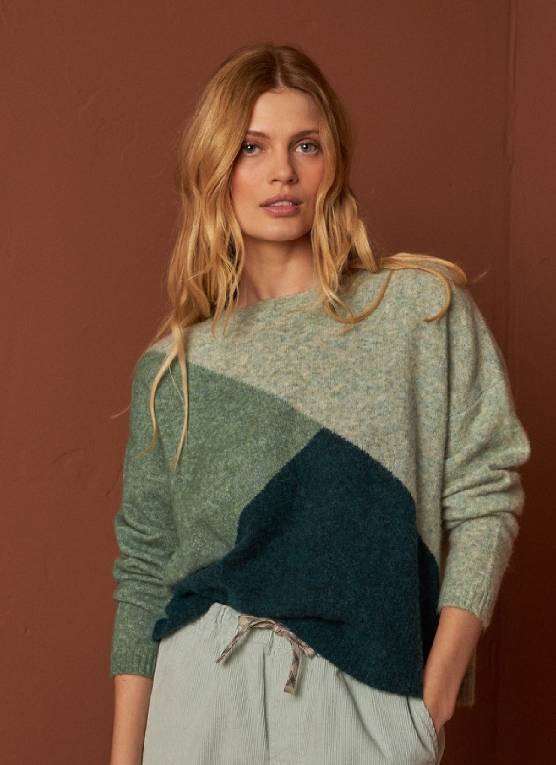 Indi & Cold Colour Block Sweater