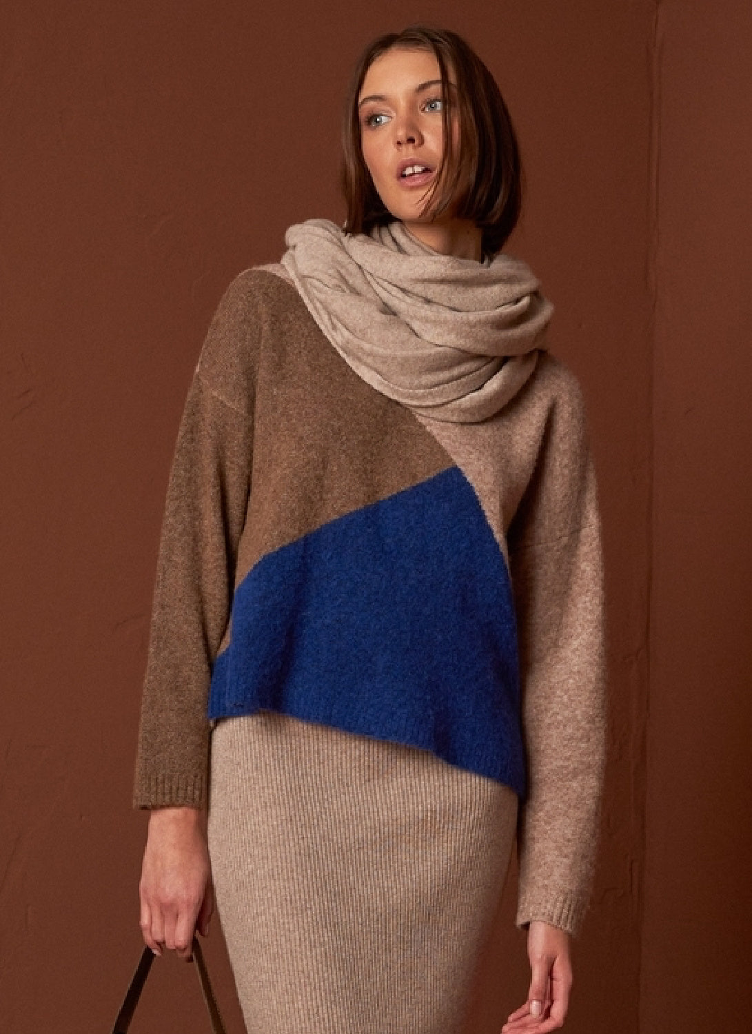 Indi & Cold Colour Block Sweater