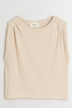 Indi & Cold Pleated Shoulder T-Shirt