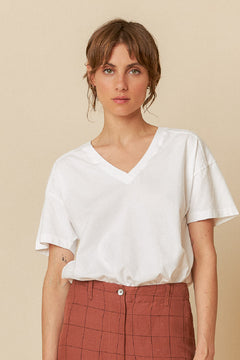 Indi & Cold V-Neck Cotton T-Shirt