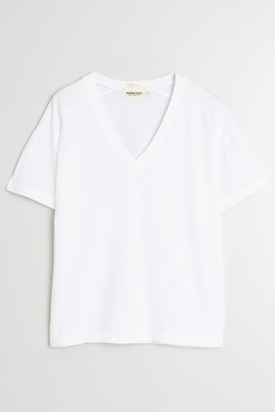 Indi & Cold V-Neck Cotton T-Shirt