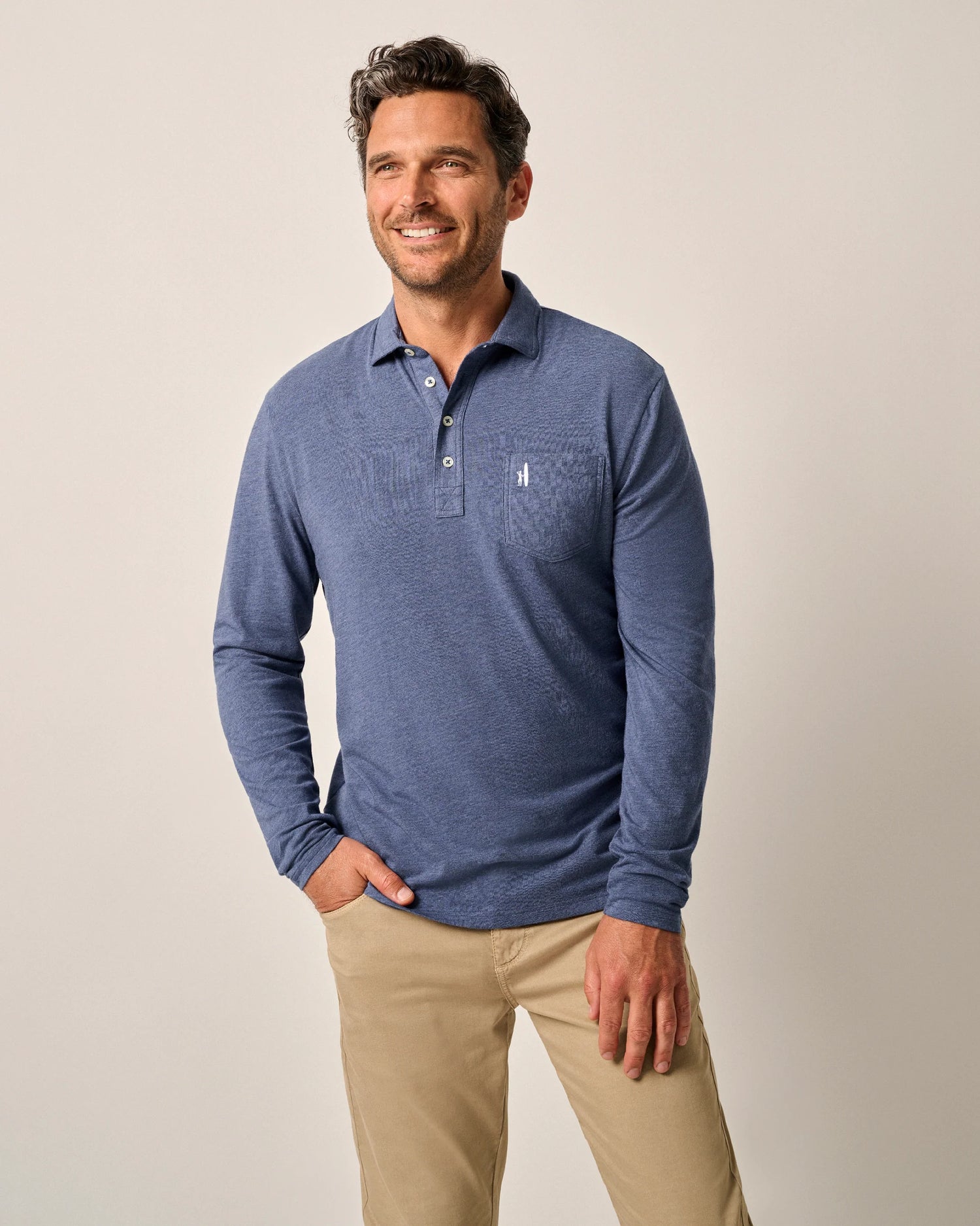 Johnnie-O Cutler Long Sleeve Button Down T-Shirt