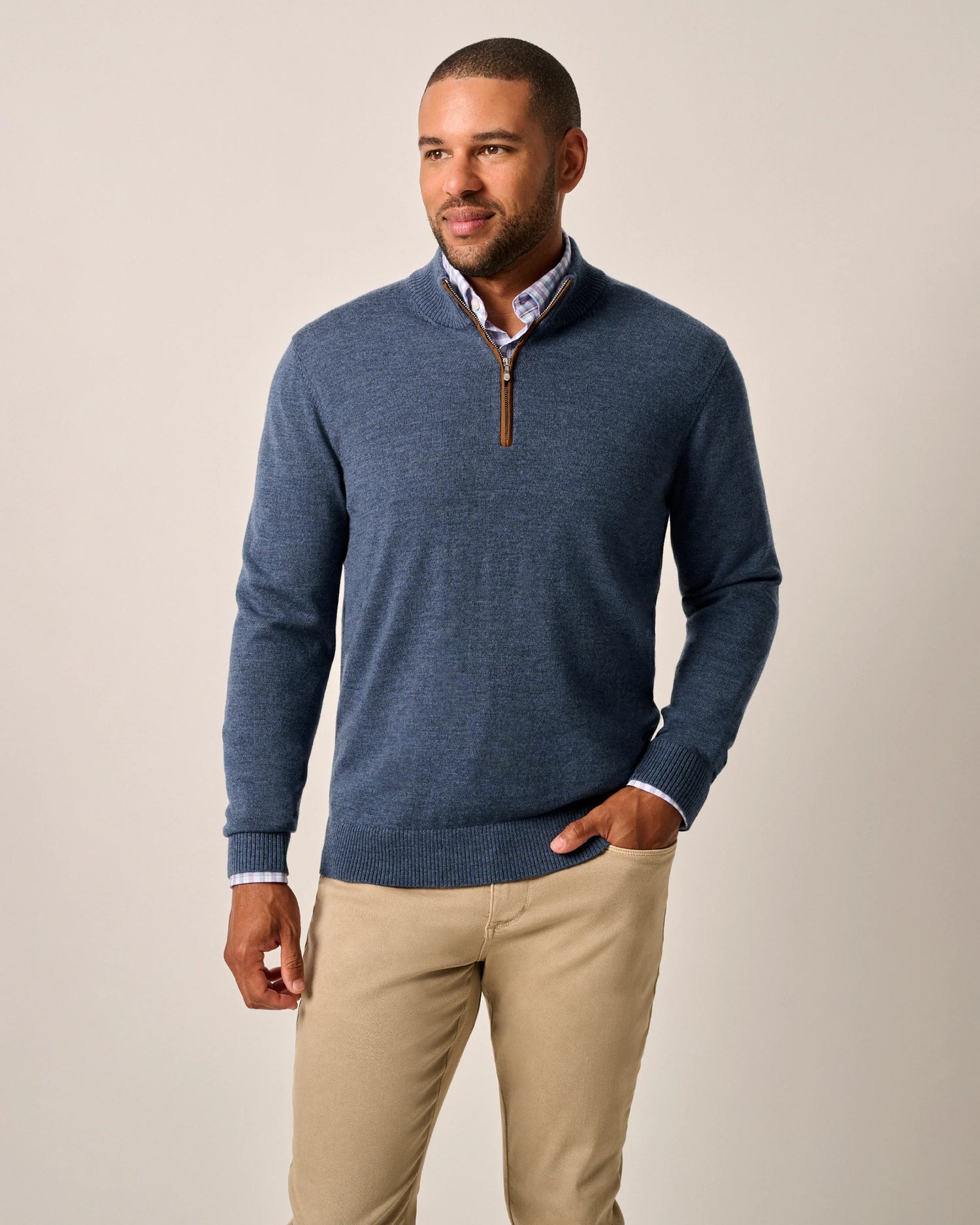 Johnnie-O Raynor Merino 1/4 Zip Sweater