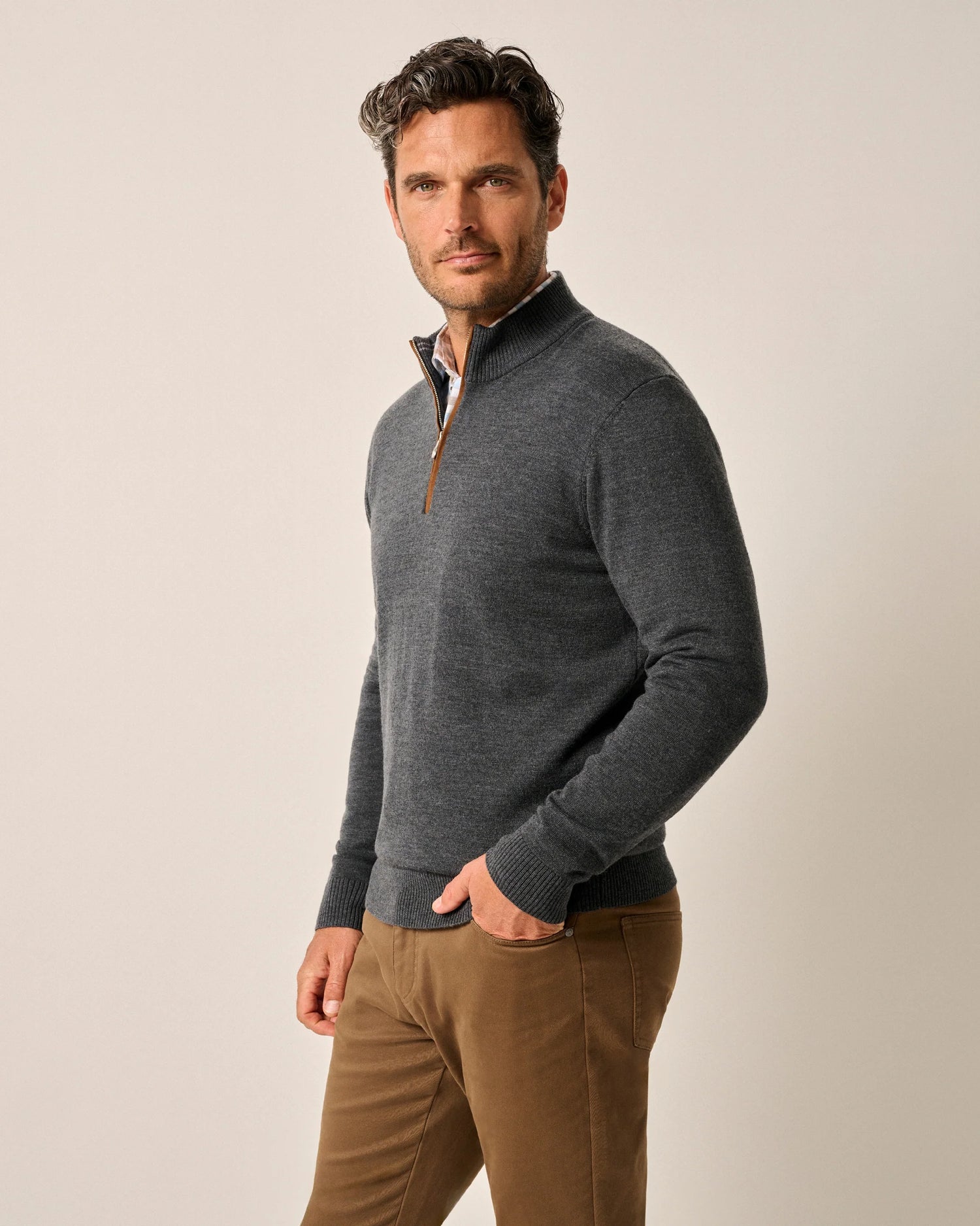 Johnnie-O Raynor Merino 1/4 Zip Sweater