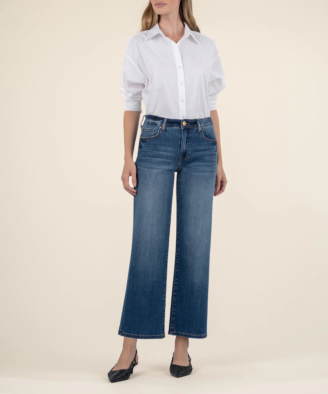 Kut From The Kloth Charlotte Wide Leg Jeans (Healthy Wash)