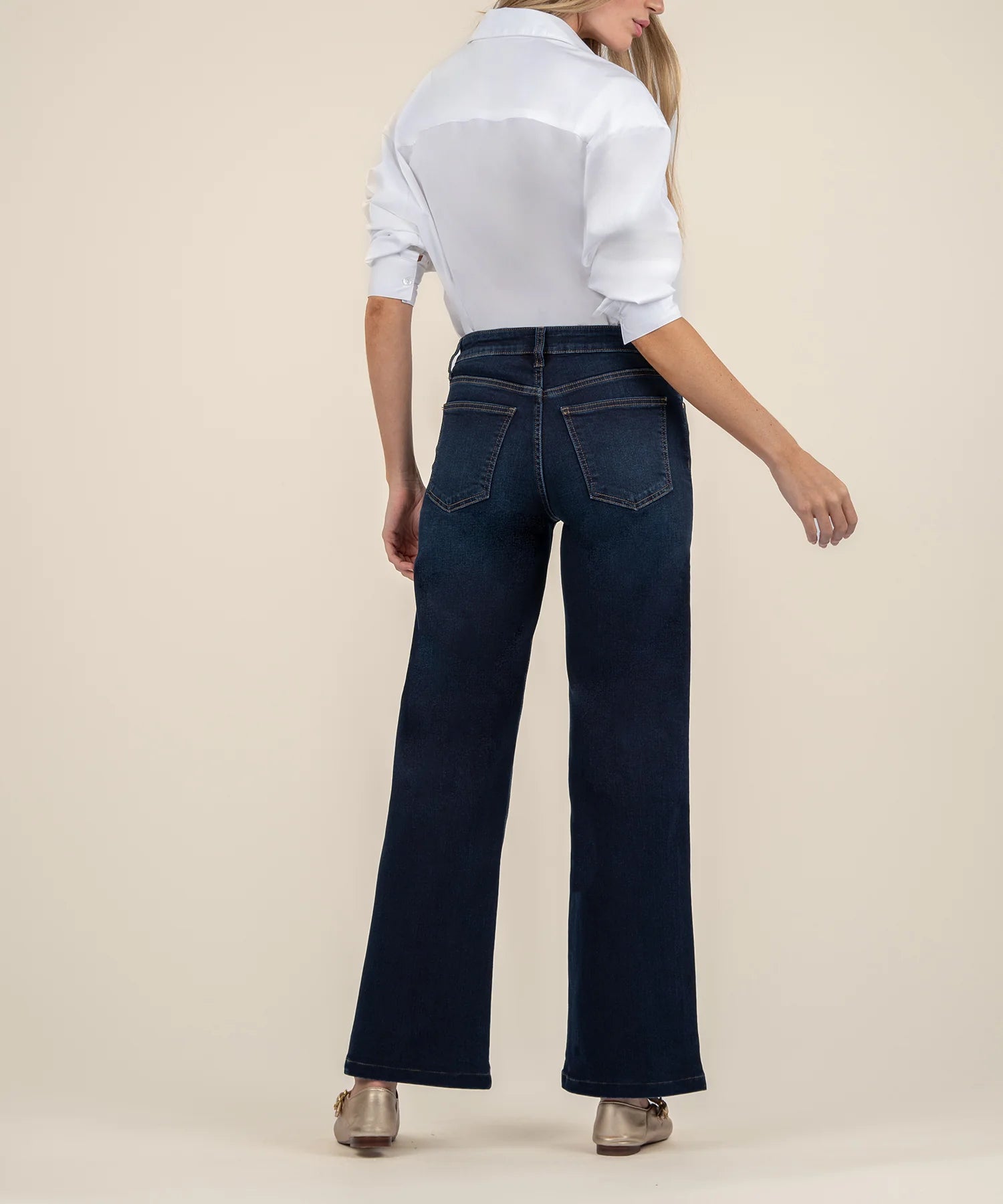 Kut From The Kloth Jean High Rise Wide Long Leg (Fortitude Wash)