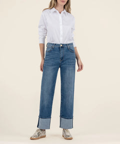 Kut From The Kloth Sienna High Rise Wide Leg Jean (Alert Wash)