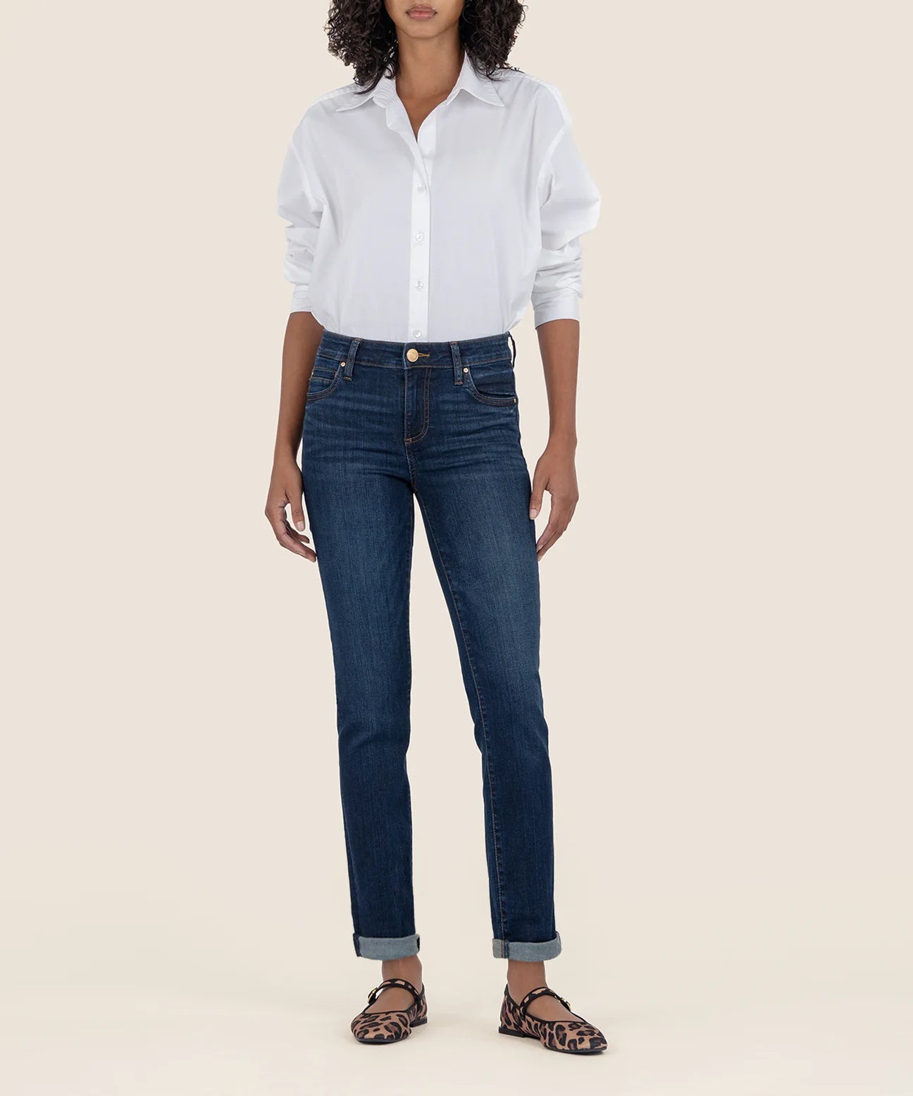 Kut From The Kloth Catherine Mid Rise Boyfriend Jeans (Abelia Wash)