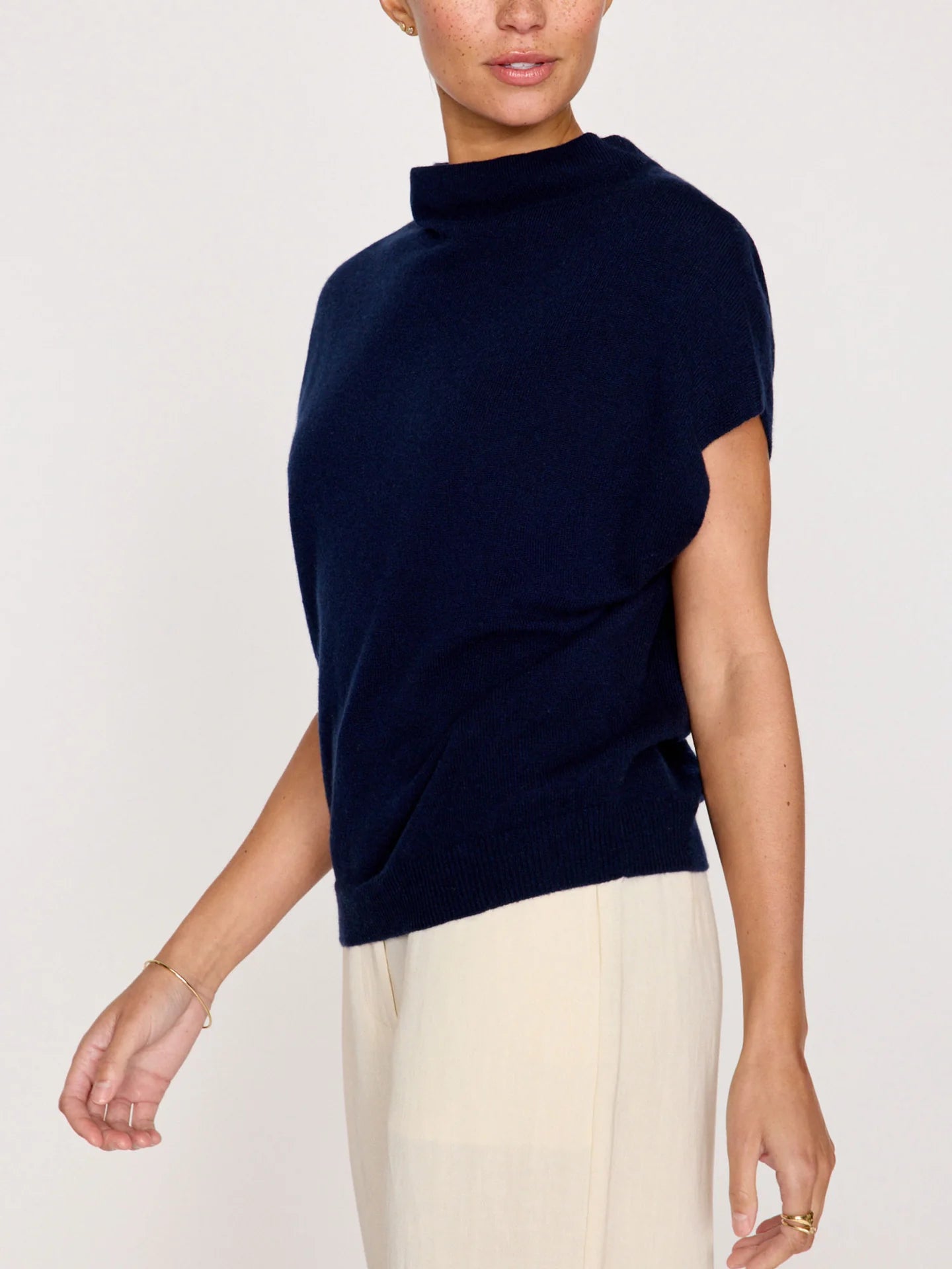 Brochu Walker Morton Cashmere Funnel Neck Sweater