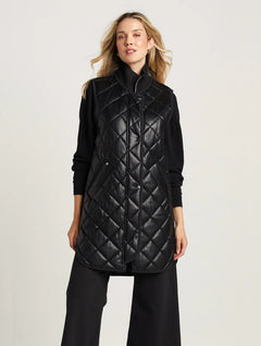 Adroit Atelier Destiny Sleeveless Quilted Vest (Vegan Leather)