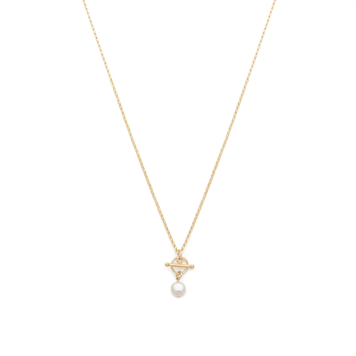 Leah Yard Odis Necklace Pearl & Gold