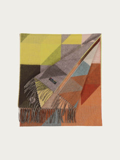 Fraas Geometric Colourblock Cashmink Scarf