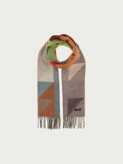 Fraas Geometric Colourblock Cashmink Scarf