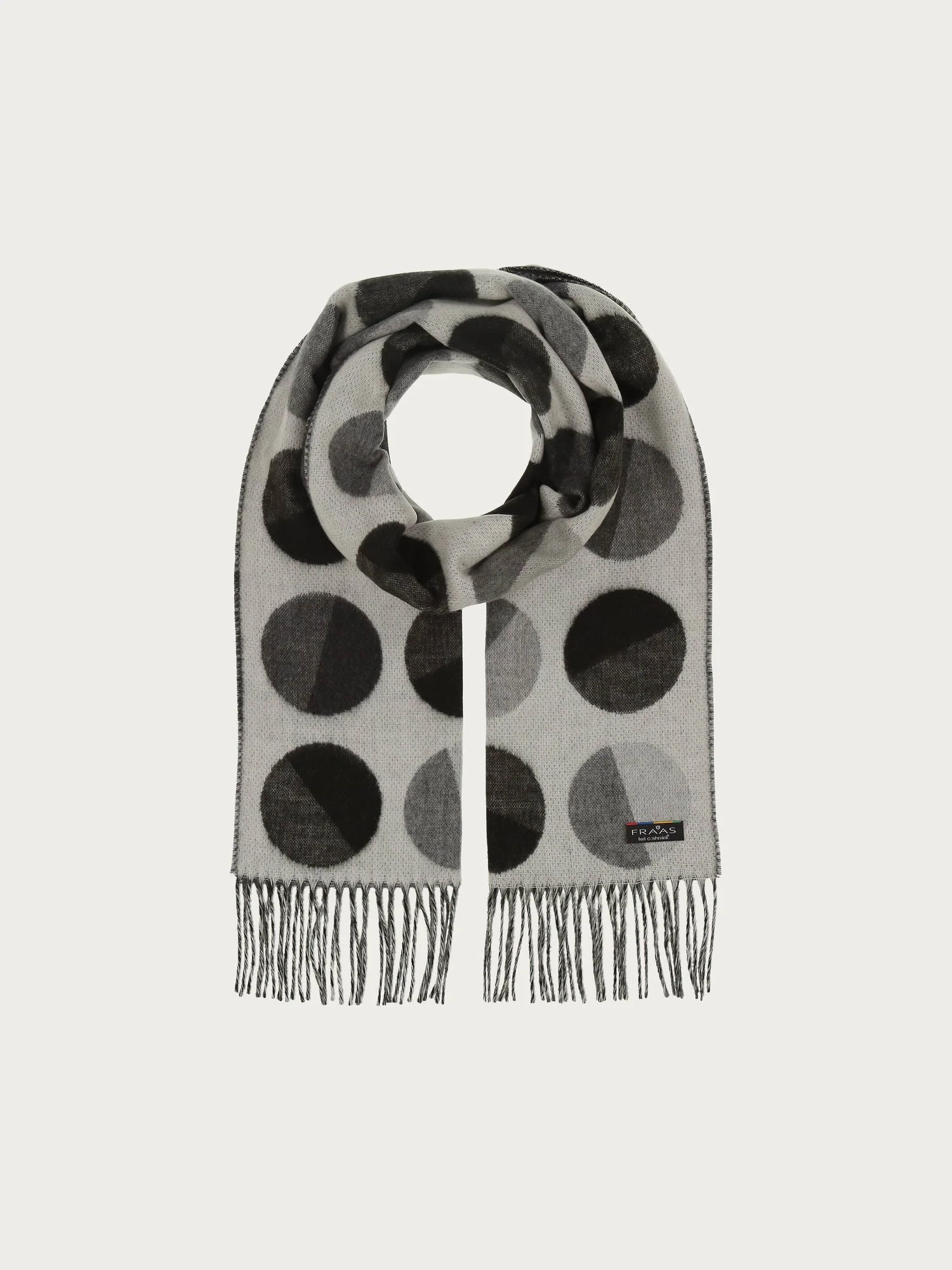 Fraas Divided Dots Woven Cashmink Scarf