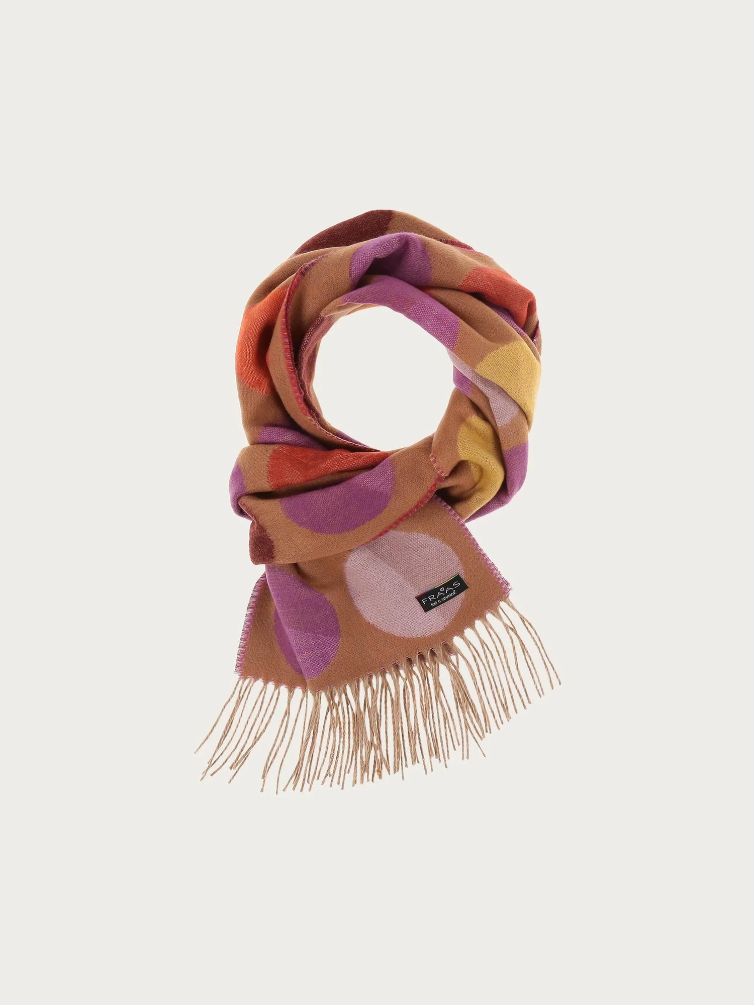 Fraas Divided Dots Woven Cashmink Scarf