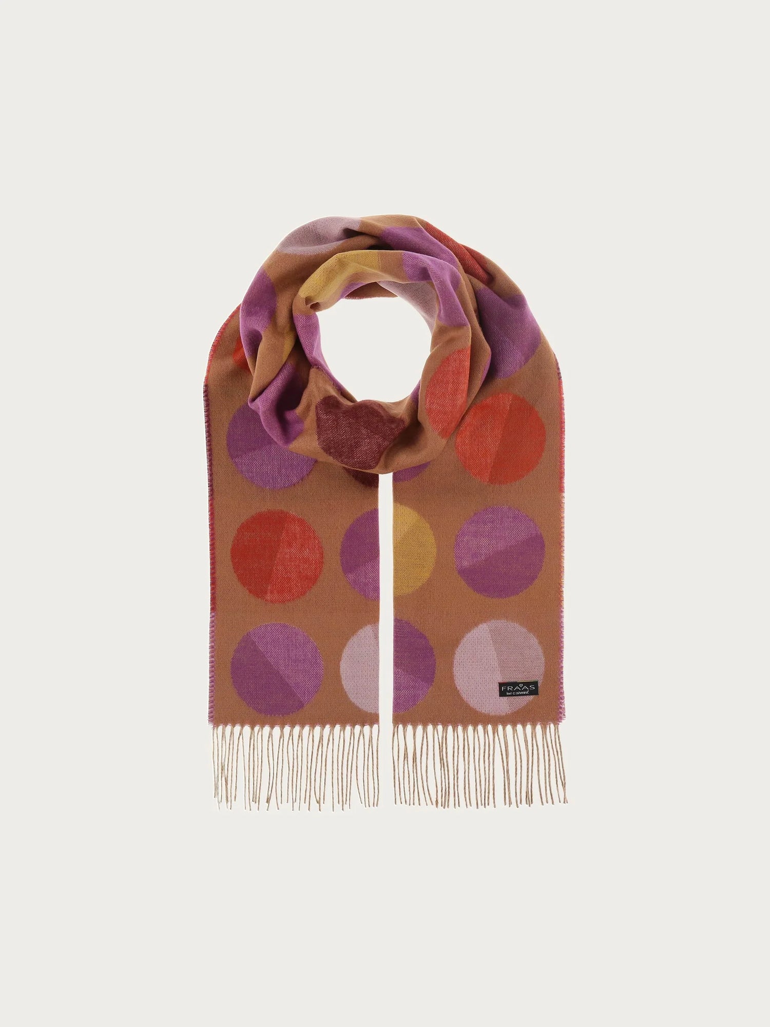 Fraas Divided Dots Woven Cashmink Scarf