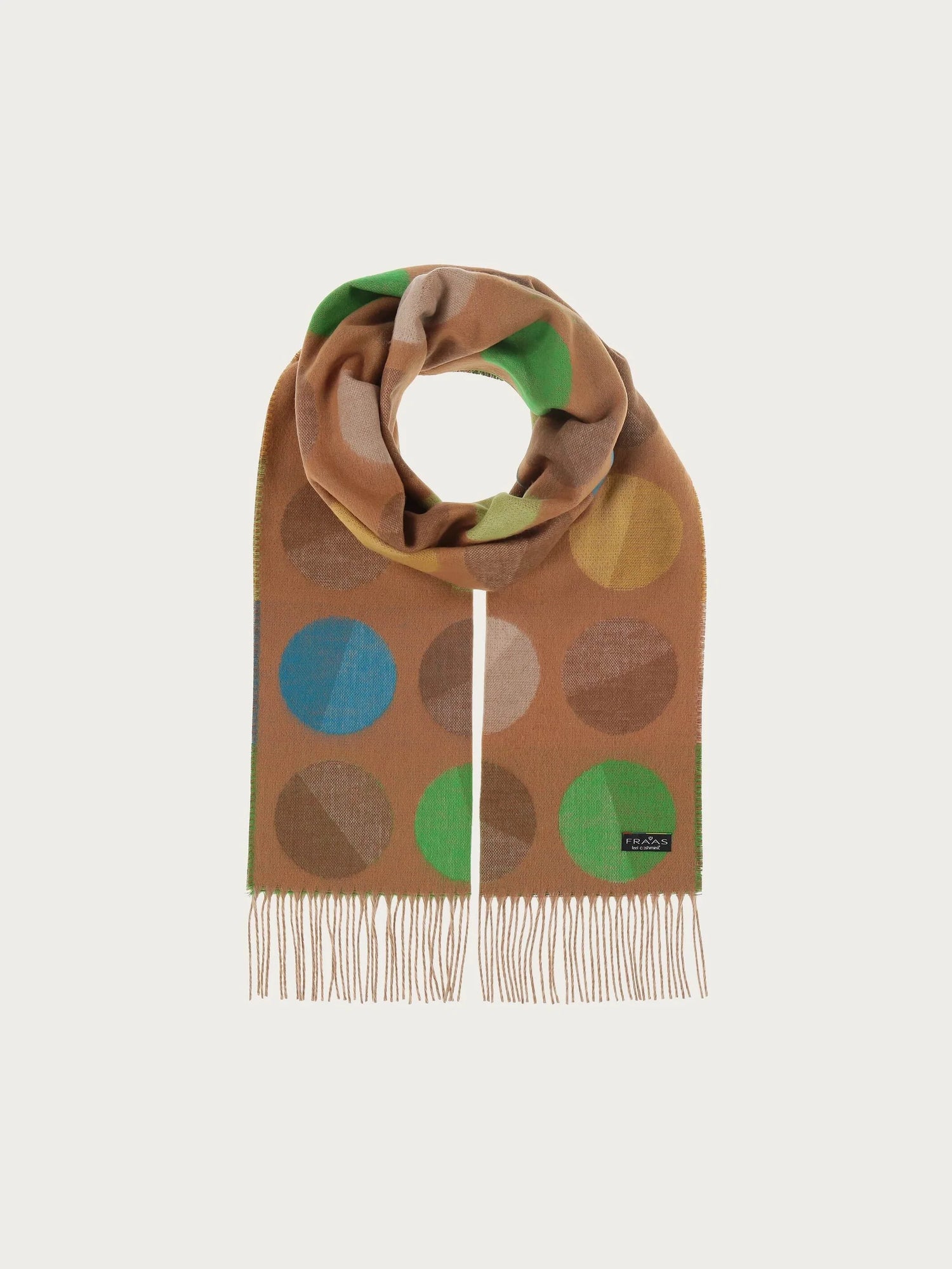 Fraas Divided Dots Woven Cashmink Scarf