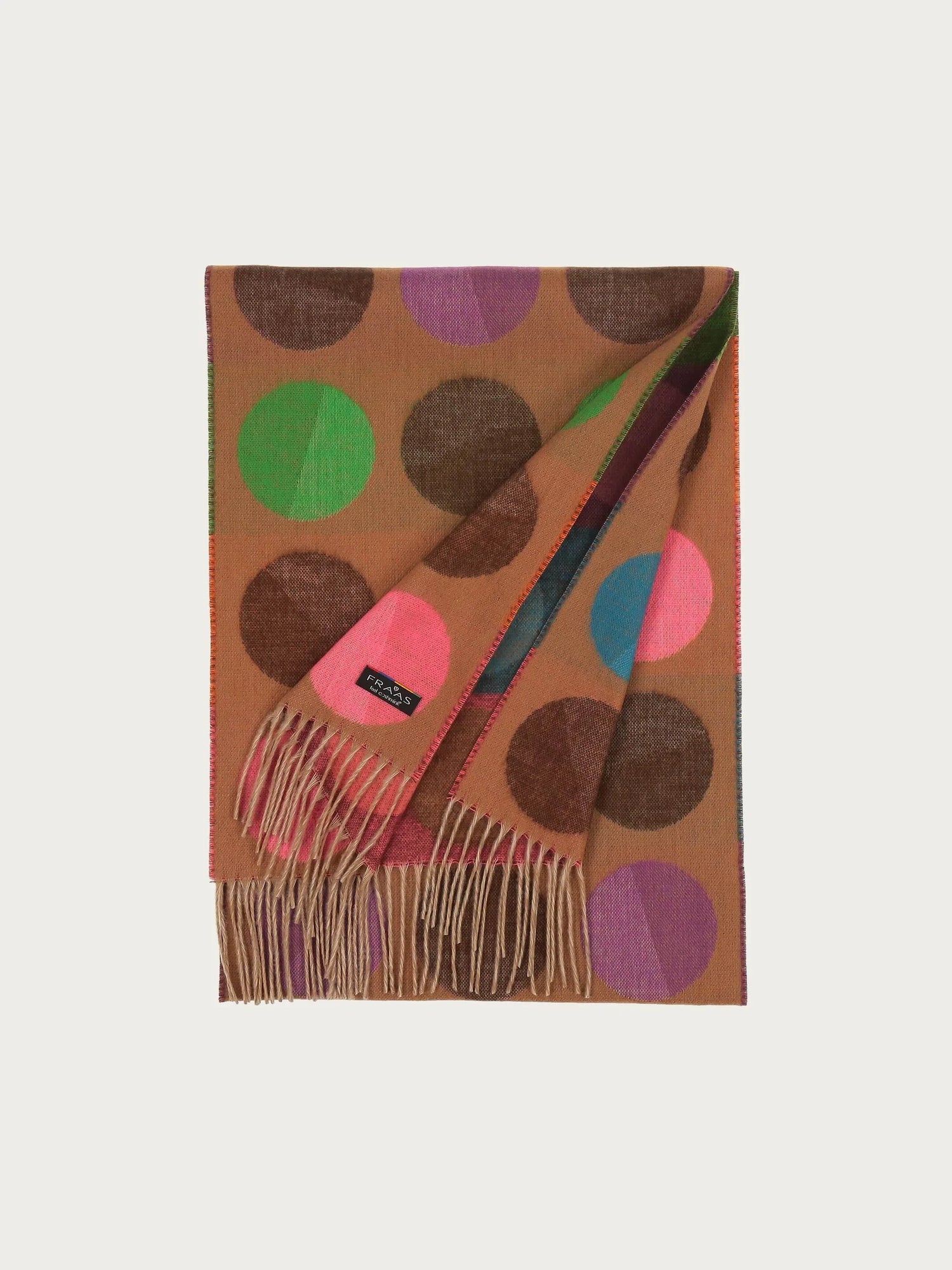 Fraas Divided Dots Woven Cashmink Scarf