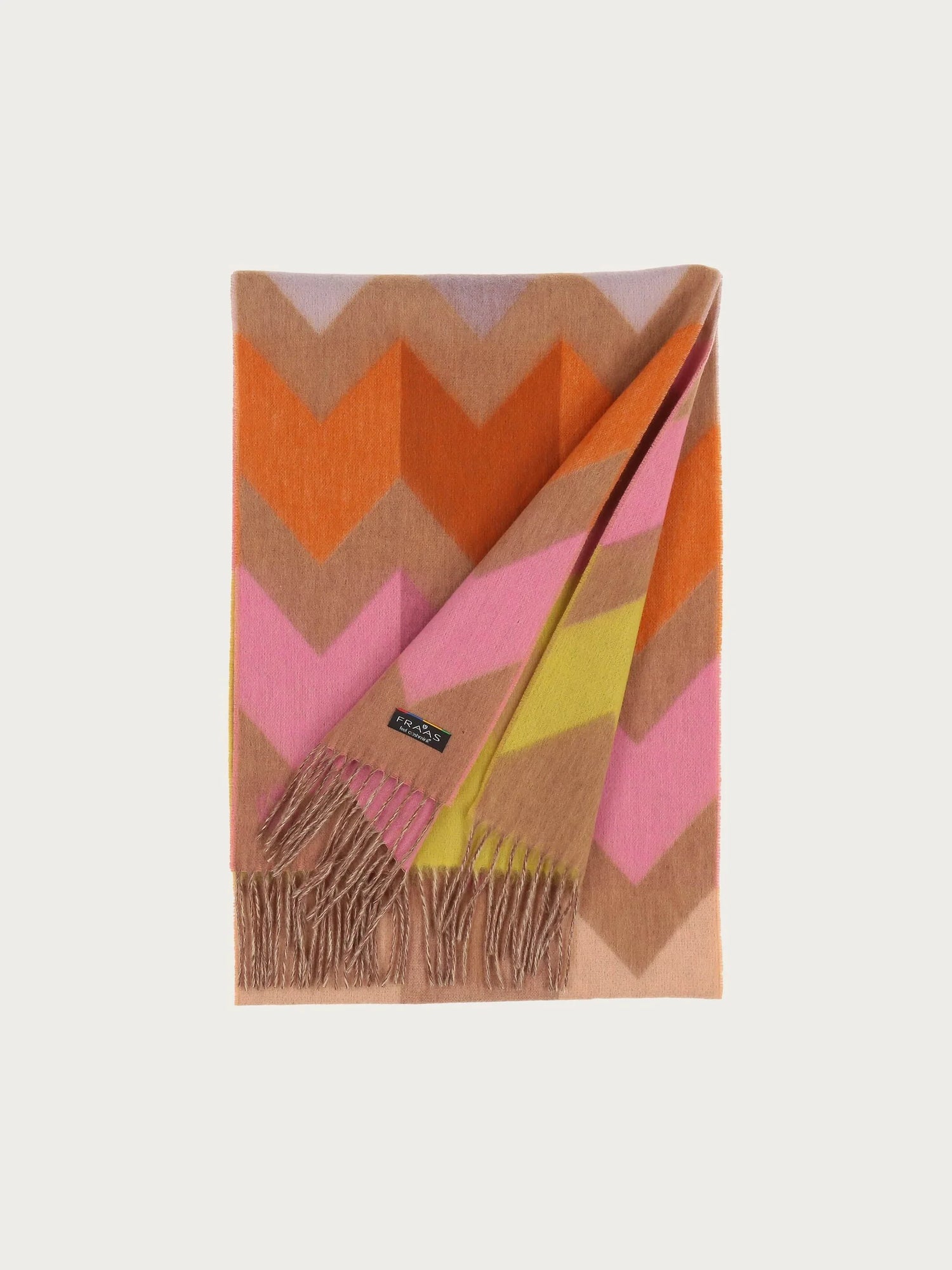 Fraas Divided Chevron Zig Zag Eco Cashmink Scarf