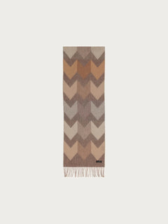 Fraas Divided Chevron Zig Zag Eco Cashmink Scarf