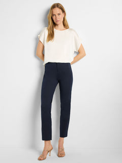 Nic + Zoe 28"Cotton Bi-Stretch Copley Straight Pants