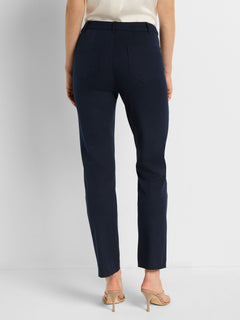 Nic + Zoe 28"Cotton Bi-Stretch Copley Straight Pants