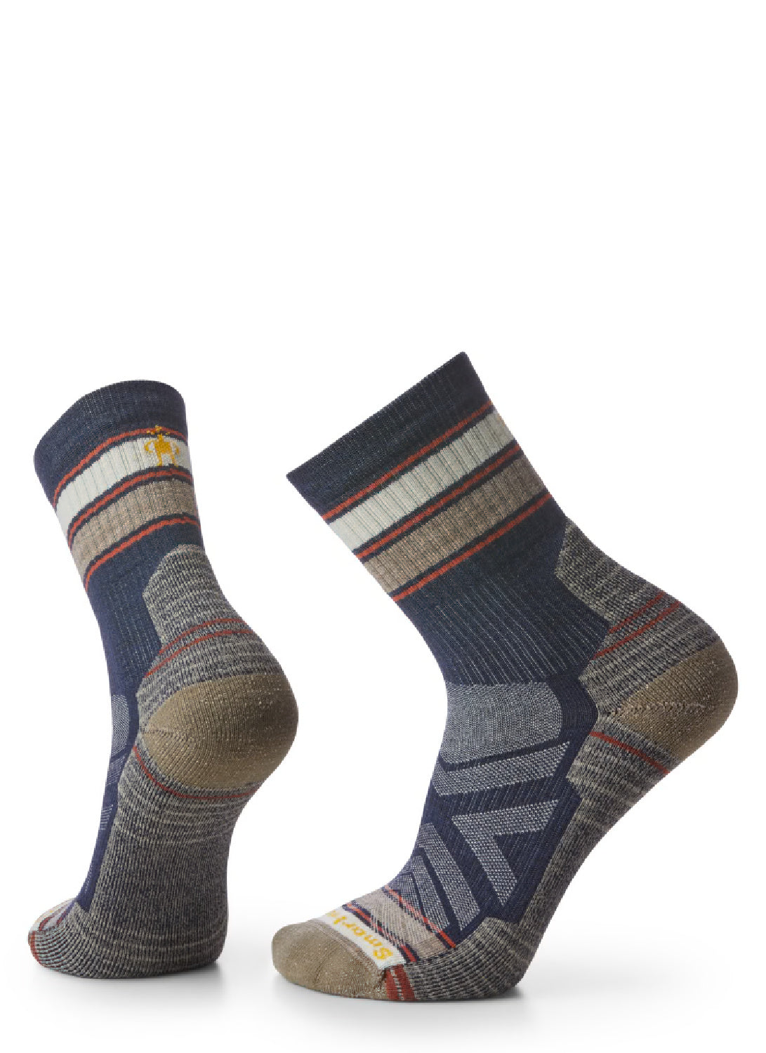 Smartwool Unisex Hike Striped Mid Crew Socks