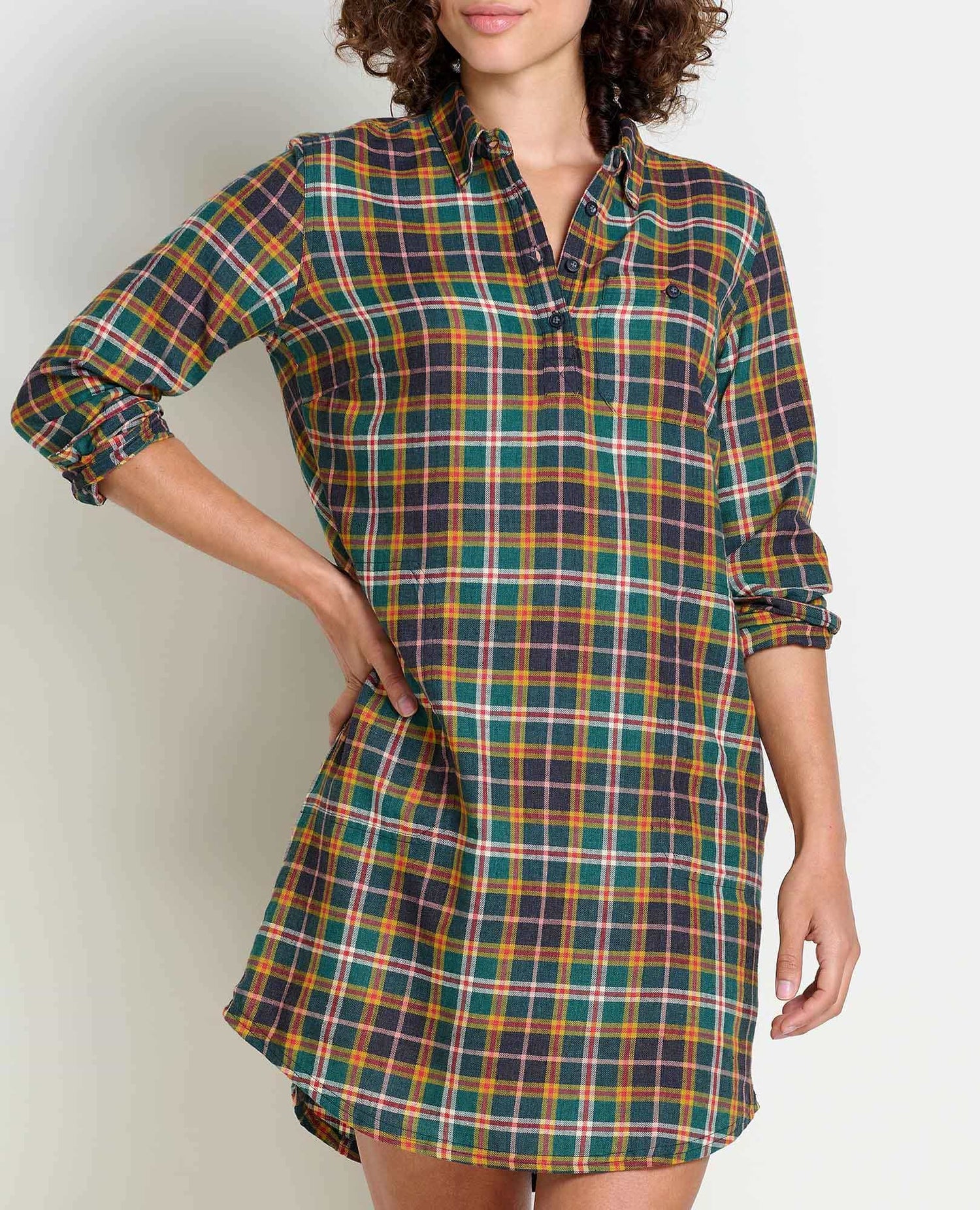 Toad & Co Re-Form Flannel Shirtdress