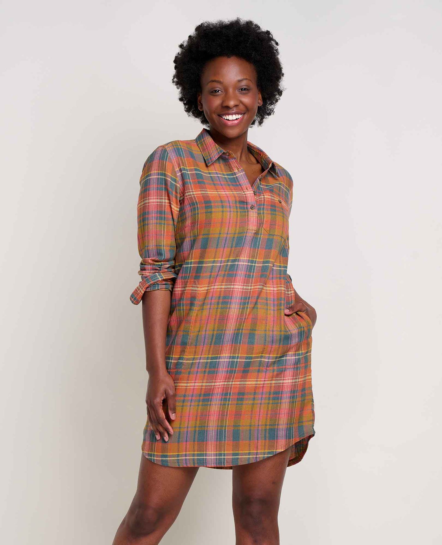 Toad & Co Re-Form Flannel Shirtdress