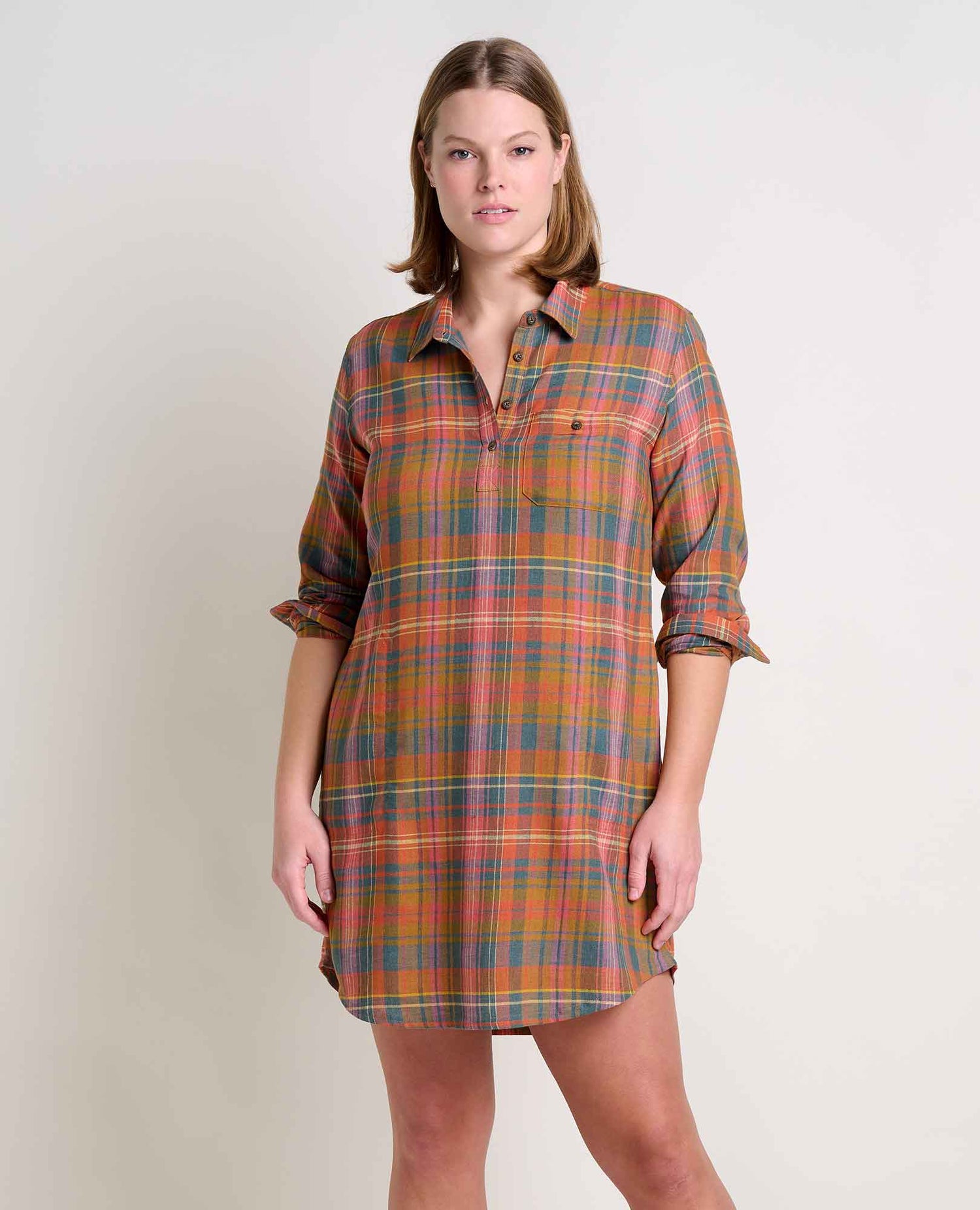 Toad & Co Re-Form Flannel Shirtdress