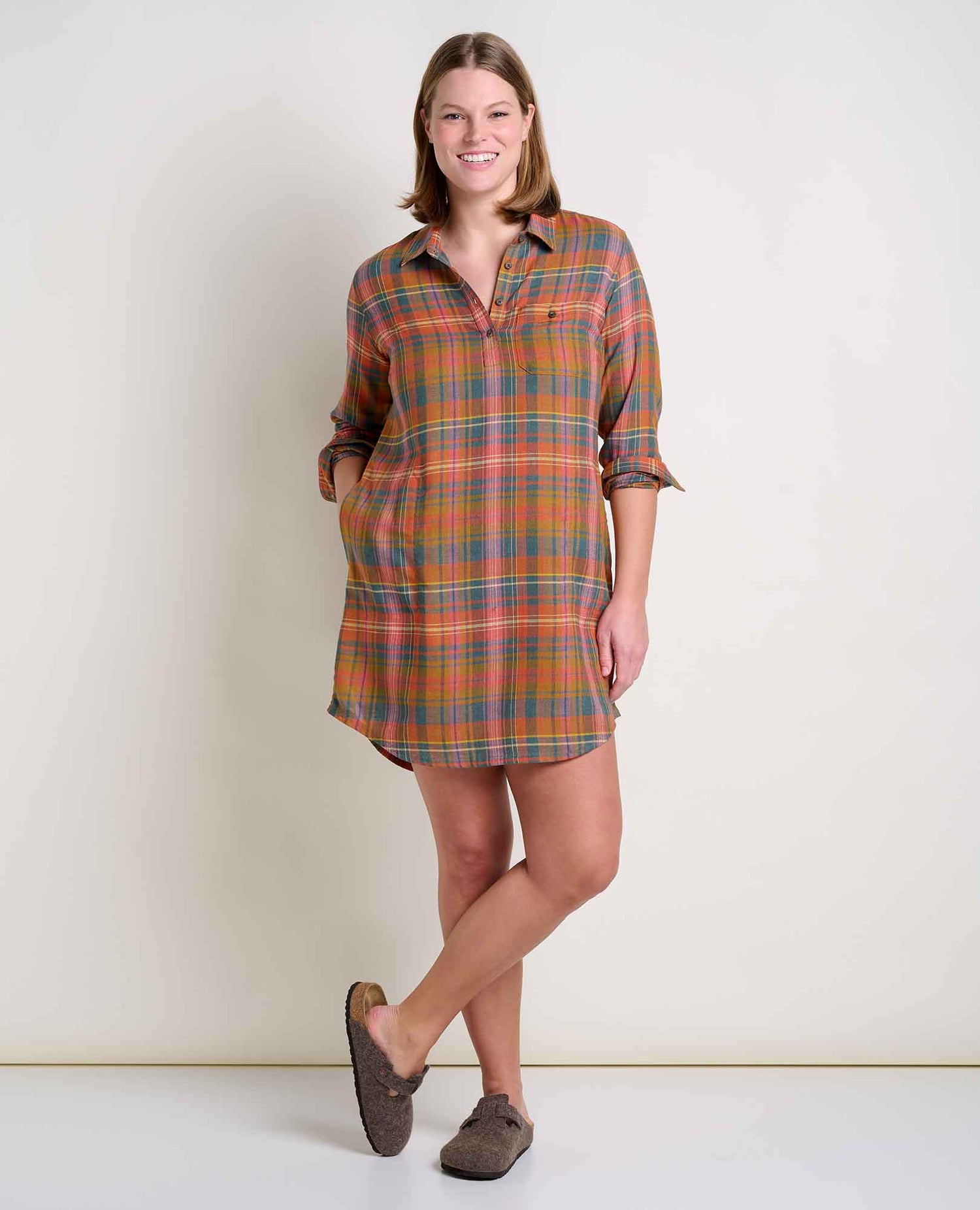 Toad & Co Re-Form Flannel Shirtdress